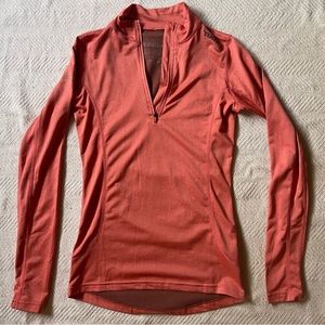 Women’s Quarter Zip Activewear- Salmon Color
